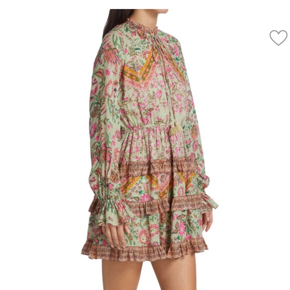 HEMANT & NANDITA Cotton Floral Minidress - Picture 3 of 15